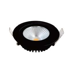 Thon 22033 ledspot rond 5W 2700K 450lm zwart IP65