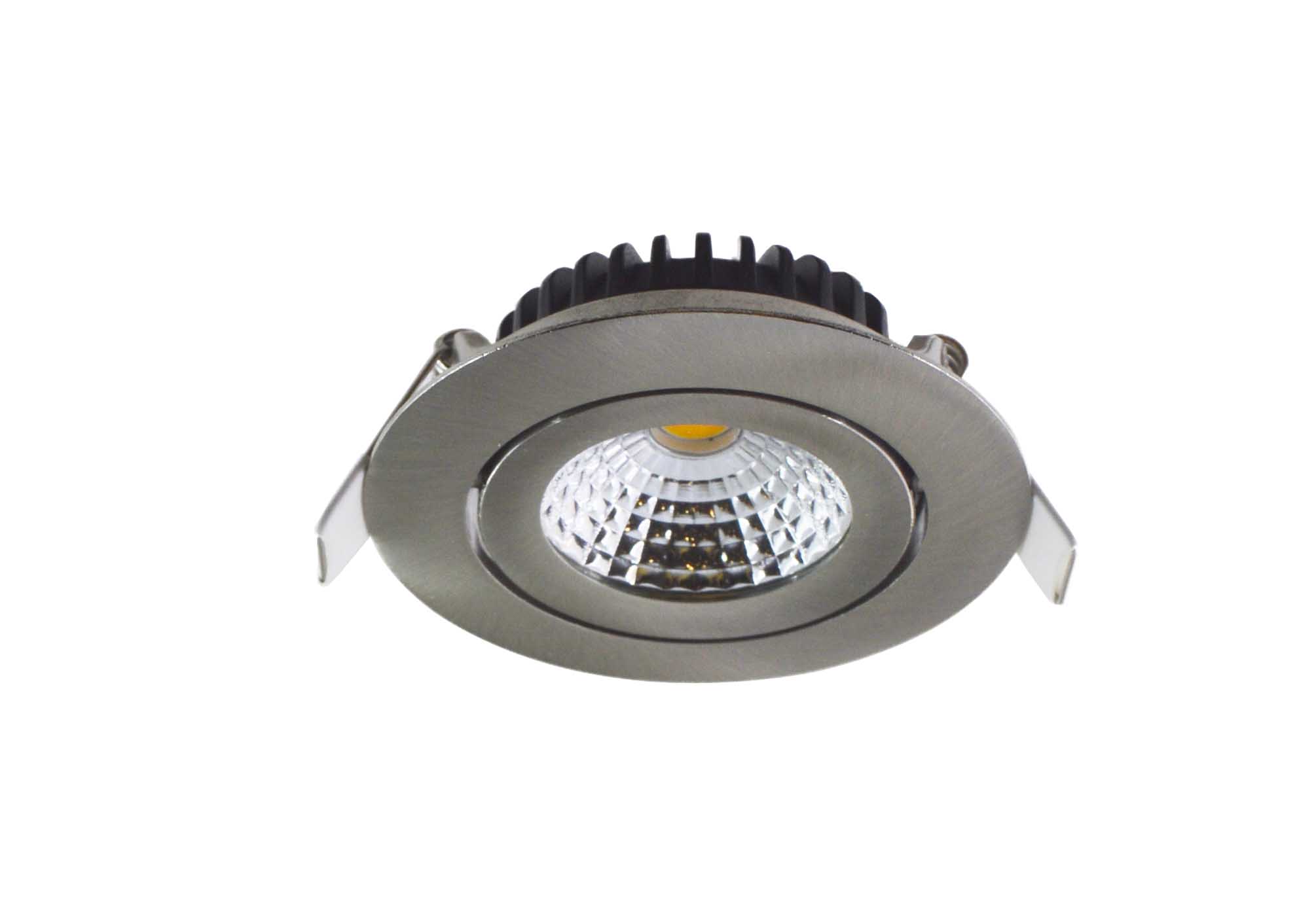 Thon 22067 Ledsp.Rond 230V 5W CCT 27/30/4000K nikkel