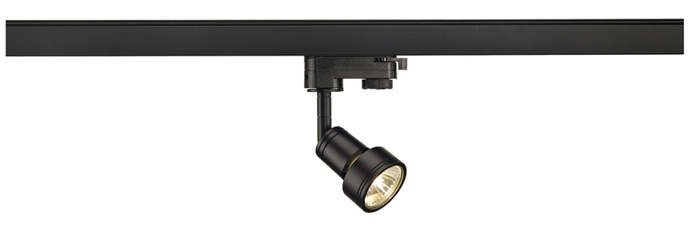 SLV 153560 PURI Railspot GU10 + 3f adapter Zwart