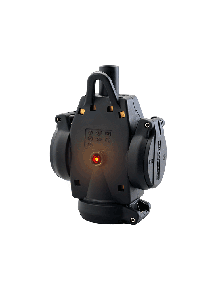 ABL 1173503 rubber 3 voudige hangkoppeling Pro IP54