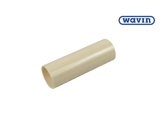 Wavin pvc sok 2" creme