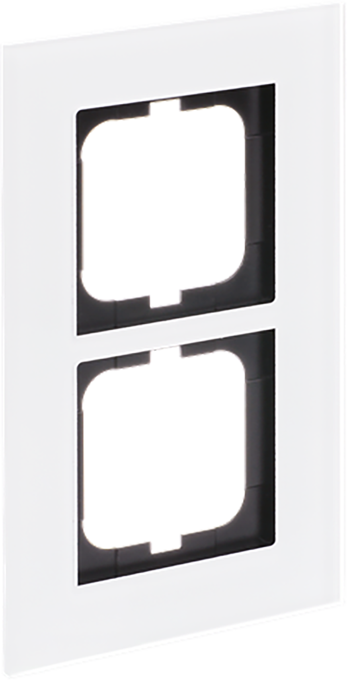 BJ 1722-811 2v Afdekplaat Carat Witglas