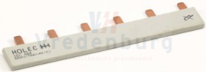 Eaton 6042814 kamrail vlak 18mm 6pin geisoleerd