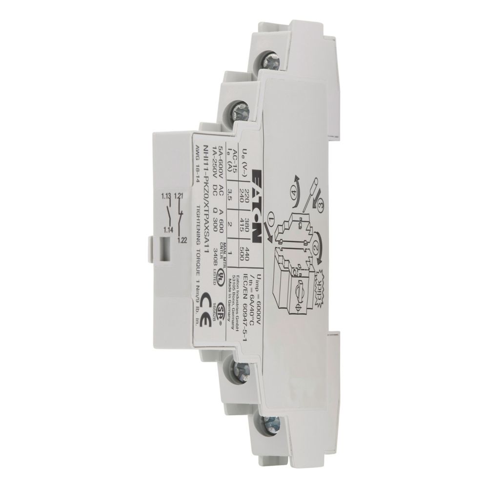 Eaton NHI 11-PKZ0 hulpkontakt M/V