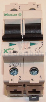 Eaton 276271 IS-40/2 hoofdschakelaar 2P/40A